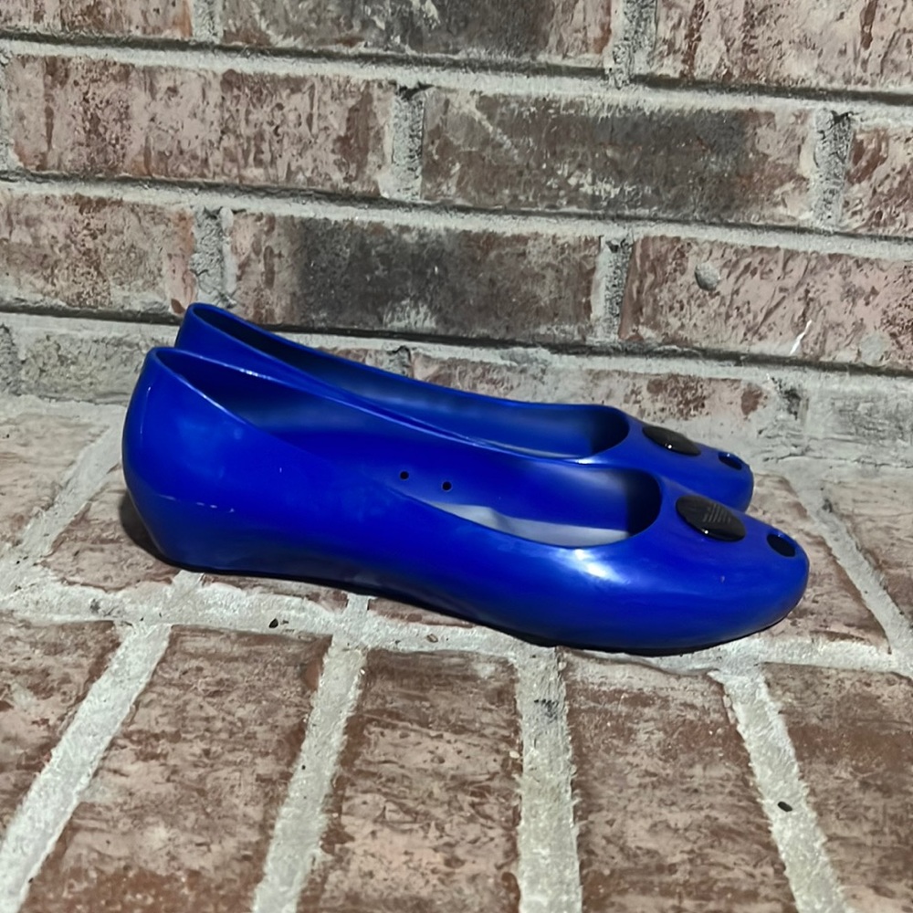 Womens Emporio Armani blue flats size 11US/41